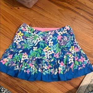 Lilly Floral Blue Skirt